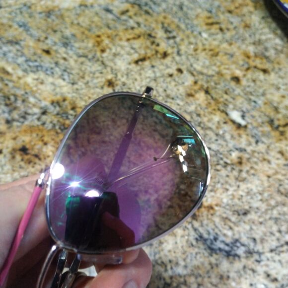 Jessica Simpson Purple and Rose Gold Aviator Sunglasses Brow Bar J6096 - Picture 10 of 10